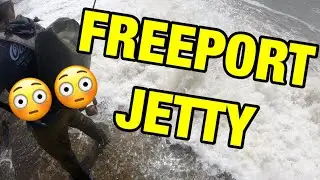 Insane Surf at Freeport // Jetty Fishing