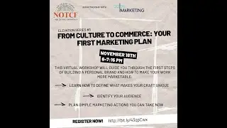 Elevation Series Workshop: From Culture to Commerce &mdash; Your First Marketing Plan