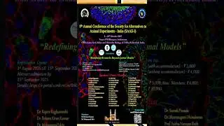 #8TH ANNUAL CONFERENCE OF THE SOCIETY FOR ALTERNATIVE ANIMAL EXPERIMENTS-INDIA(SAAE-1)8-10T OCT 2025