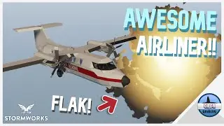 CG 140 Regional Airliner REVIEW! + Experiments (FLAK, TORNADO) - Stormworks Build And Rescue