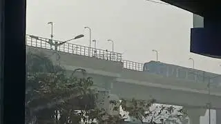 Amazing View of Metro Running on Orange Line Kolkata Metro 