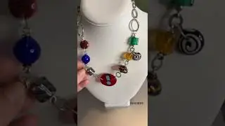 Sterling Art Glass Necklace from $14.99 Jewelry Bag, cleaned up well