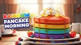 Rainbow Pancake Morning 🥞🌈 | Fun Kids Learning Video | Preschool Educational Adventure