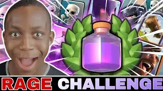 HOG RIDER x FREEZE Insane RAGE CHALLENGE DECK! | CLASH ROYALE Rage Challenge!