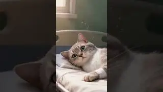 kitten comforts its sick mother in the hospital bed #catlovers #shorts #cat #kitten #turkishcat