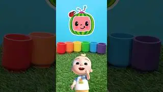 Play the Rainbow Ball Game!🌈Name the colors with Cocomelon  #cocomelon #shorts