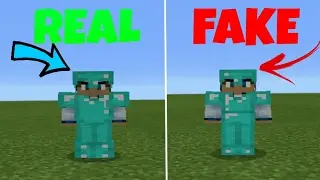 FAKE Diamond Armor Challenge On Minecraft Pocket Edition (MCPE TROLLING)