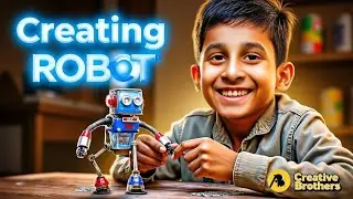 Creating Robot with plastic bottles - Creative Brothers -Science Experiment- #sciencefacts #learning