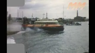 Hovercraft SR N6 Hovertravel 1960s old cine film 272