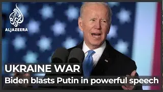 Russia&rsquo;s Vladimir Putin &lsquo;cannot remain in power&rsquo;, says Joe Biden
