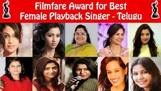 Filmfare Award for Best Female Playback Singer &ndash; Telugu | Shreya Ghoshal | Chitra | Geetha Madhuri |