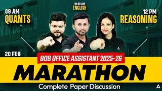 BOB Office Assistant 2026 | Complete Exam Pattern Discussion | Maha Marathon Live
