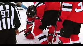 Subban Hits Teammate Nico Hischier With Slapshot | Devils vs Capitals