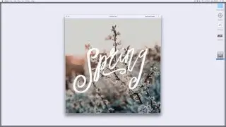 Overlay text onto an Instagram photo using Photoshop