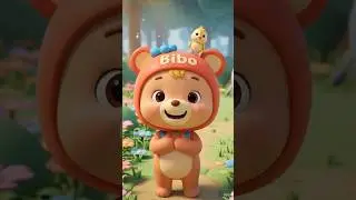 Bibo the Bear 🧸 #KidsCartoon#SharingIsCaring#CuteKids#BabyAnimals#KidsAnimation#LearningForKids