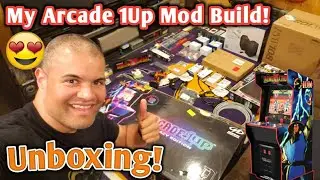 My First Arcade 1up Mod Build!  Mortal Kombat 2 Legacy!  Lots of parts! 😄