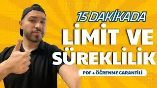 15 DAKİKADA LİMİT VE SÜREKLİLİK! ÖĞRENME GARANTİLİ! [PDF] #yks2025 #ayt