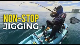 Offshore DIY Kayak Fishing: Non-Stop Jigging Strikes & Landed Fish!