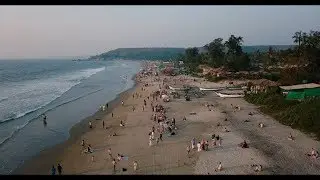 GOA BEACH INDIA. AMAZING INDIA, BEST DRONE VIDEO. CALANGUTE, CANDOLIME BEACH GOA