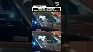 Prime Minister Modi leaves BJP Headquarters in New Delhi after chairing key CEC meeting