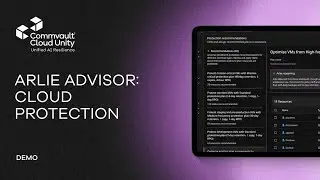 Arlie Advisor: AI-Driven Protection Planning for Cloud Workloads | Walkthrough