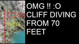 OMGBoy Cliff Jump from 70 feet at Swaik Lake