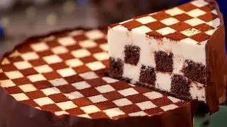 Schachbrett torte - ein Zeichendesser! | Schmackhaft.tv