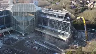The Icon, Stevenage, under demolition 2023