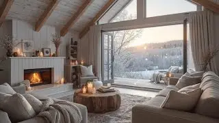 Cozy Fireplace Sounds for Deep Sleep 😴🔥#cozyfireplace #relaxing #snow