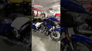 One of the absolutely stunning 2025 CVO bikes!! The CVO Road Glide in Blue Streak!!#cvoroadglide