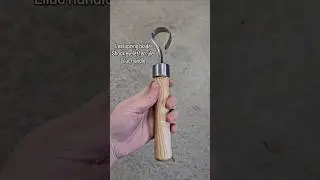 Lilac handle for my leaf spring hook knife #timelapse #woodworking #carvingknife #carvingtools