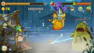 Monster Party. Four bosses in one level. Swamp attack. CG.