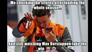 Lando crying like a baby #f1 #maxverstappen