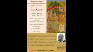 Dean Accardi  on Kashmiri Sufis and the legitimacy of local tradition