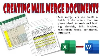 How to create Mail Merge documents from A to Z?