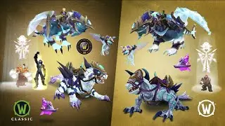World of Warcraft Starspark Netherdrake + Cobalt Phase Hunter Mounts The War Within