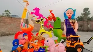 बेबी, खरगोश और हाथी चला मेला घूमने 😍 । Kids pretend toy l Toy Bee 