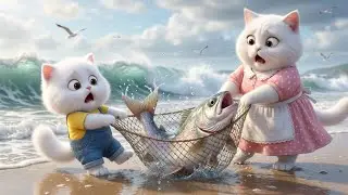 BH Baby Cat Catches a GIANT Fish 😱 | Shocking Sea Adventure | ToonCat Avenue