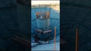 A construction company is building a water tank in kuwait #ytshorts #youtube #youtubeshorts