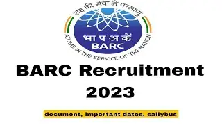 BARC Recruitment 2023 |BARC Exam 2023|Technical Officer C|BARC Trainee Recruitment 2023|Apply Online