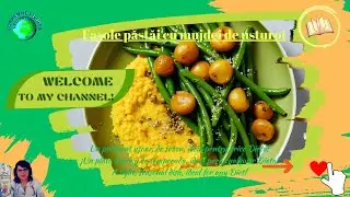 Fasole păstăi cu mămăligă și mujdei//Green beans  with polenta and garlic sauce