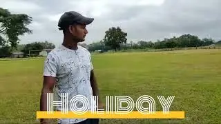 Summer T-20 Tournament. Ground inspection after heavy rain