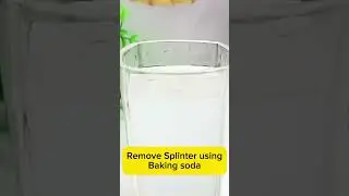Remove splinters using the painless baking soda method #trending #shortsviral #splinter