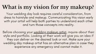 10 Questions to Ask Your Bridal Makeup Artist Before Your Big Day