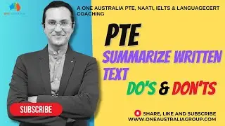 PTE: краткое изложение письменных текстов: что можно и чего нельзя делать | One Australia