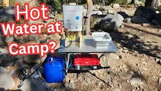 D.I.Y camping hot water system