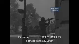 STREET FIGHTING, PARIS, FRANCE 1944  (2K footage) X320020 | Footage Farm Ltd