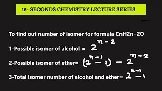 To find out number of isomer(alcohol and ether) CnH2n+2O #shorts #neet #jeemains #chemistry #KOTA