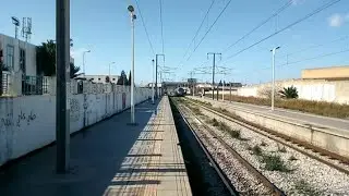SNCFT AEX800/801 TRAIN RIDE FROM TUNIS TO NABEUL 