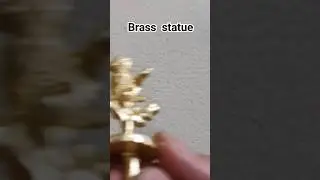 cast Brass statue! #casting #brass #brassart #metal